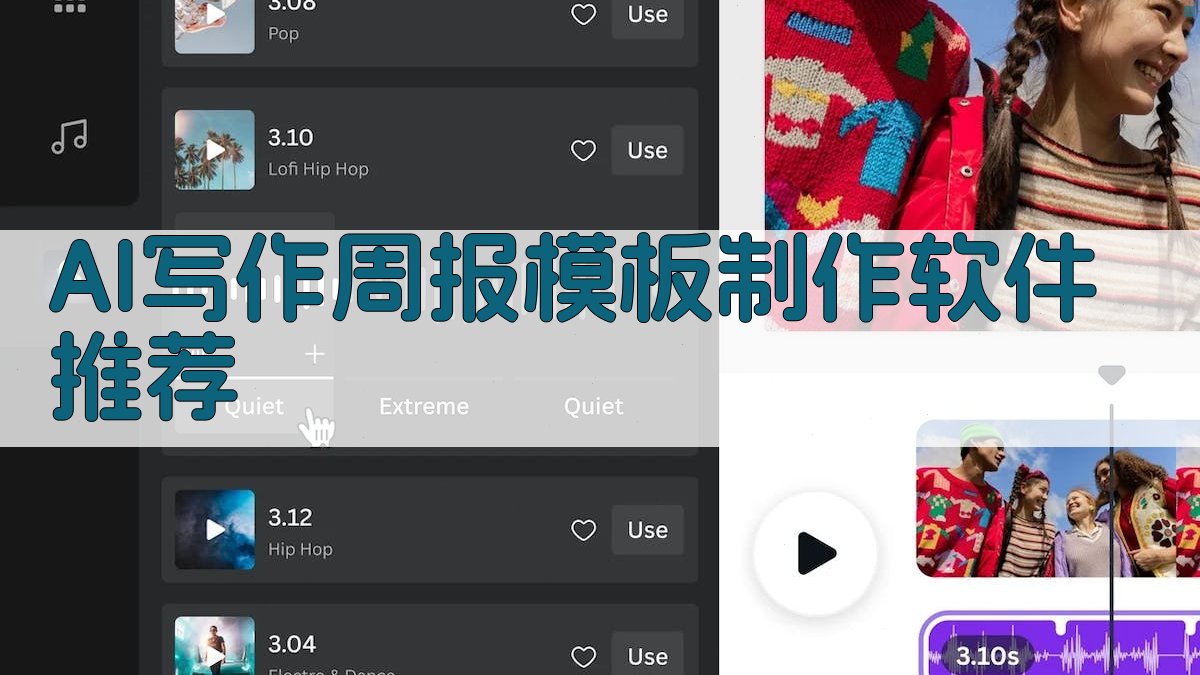 AI写作周报模板制作软件推荐 图1