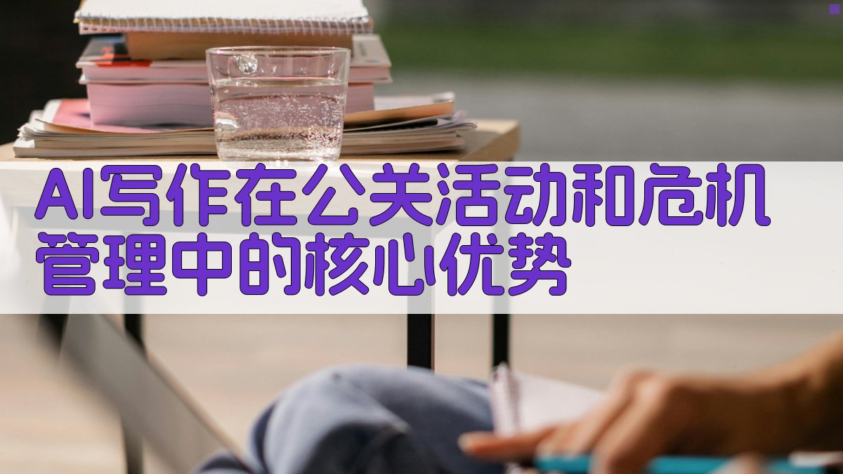 AI写作在公关活动和危机管理中的核心优势 图2
