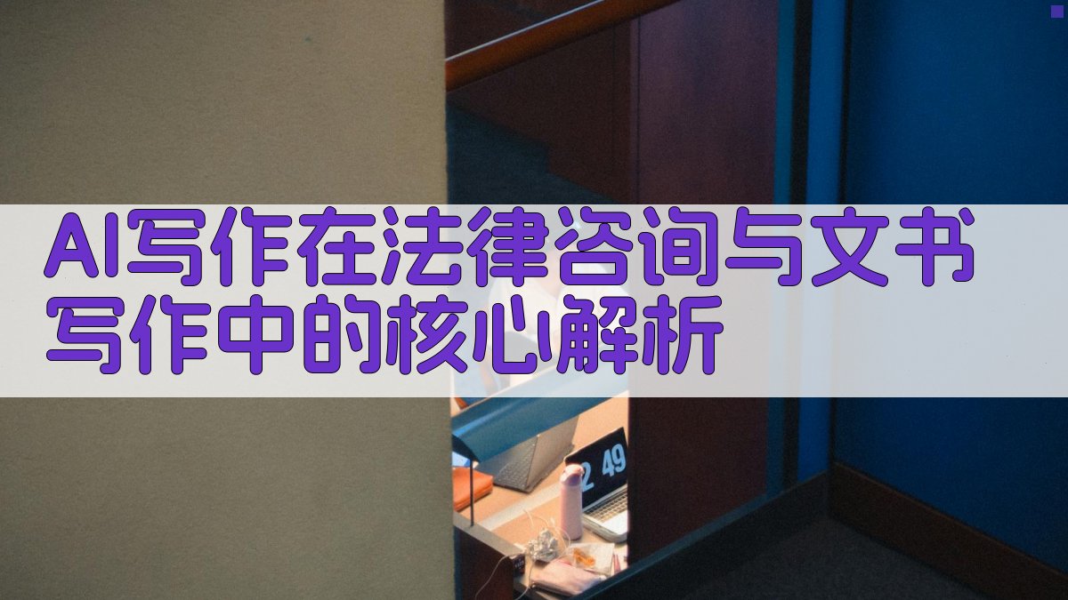 AI写作在法律咨询与文书写作中的核心解析 图2