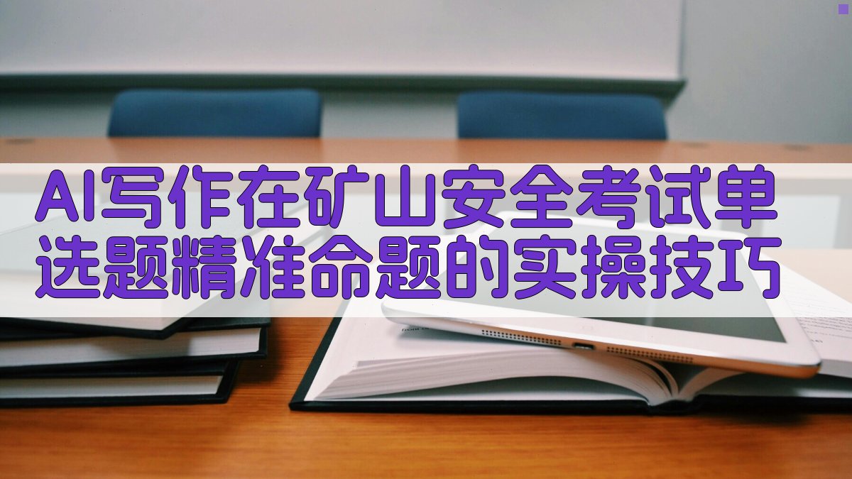 AI写作在矿山安全考试单选题精准命题的实操技巧 图2