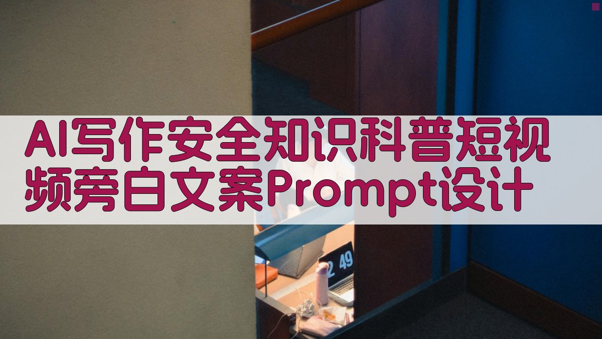 AI写作安全知识科普短视频旁白文案Prompt设计 图2