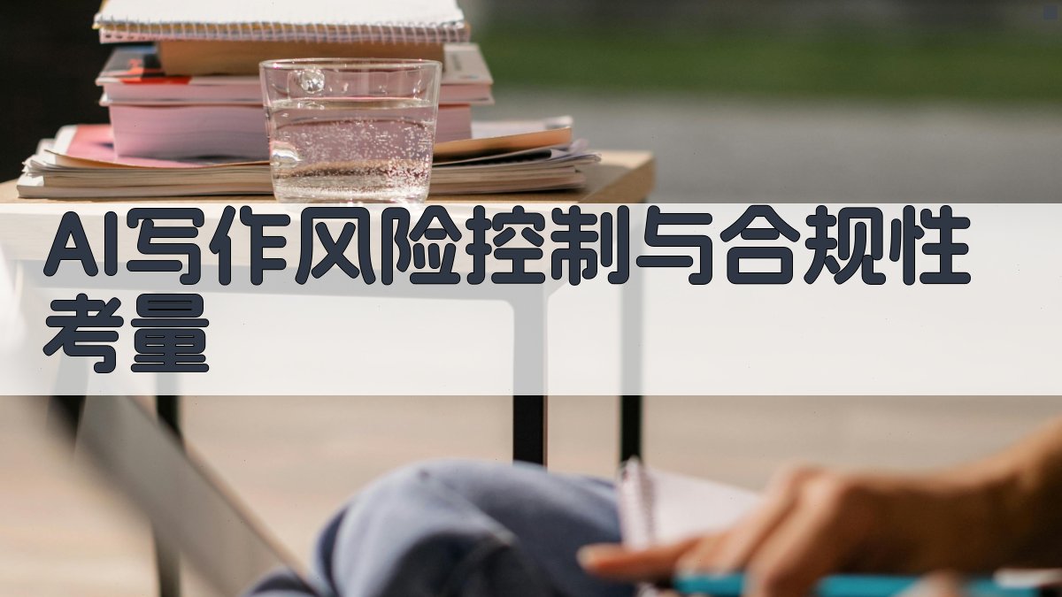 AI写作风险控制与合规性考量 图4
