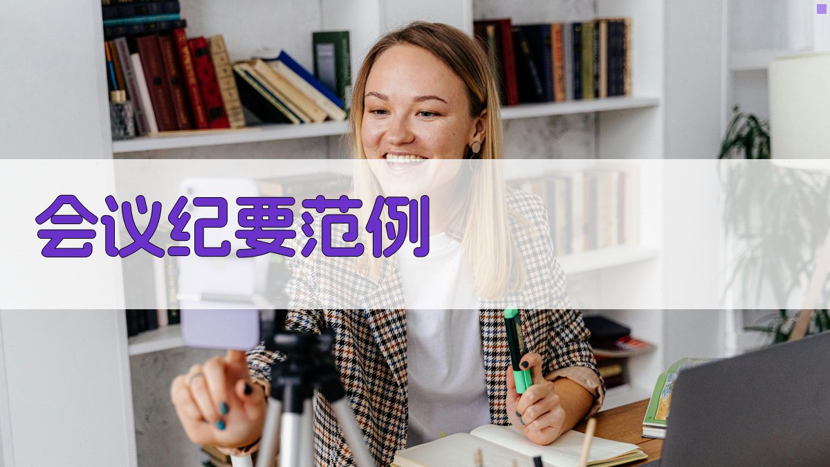 会议纪要范例 图2