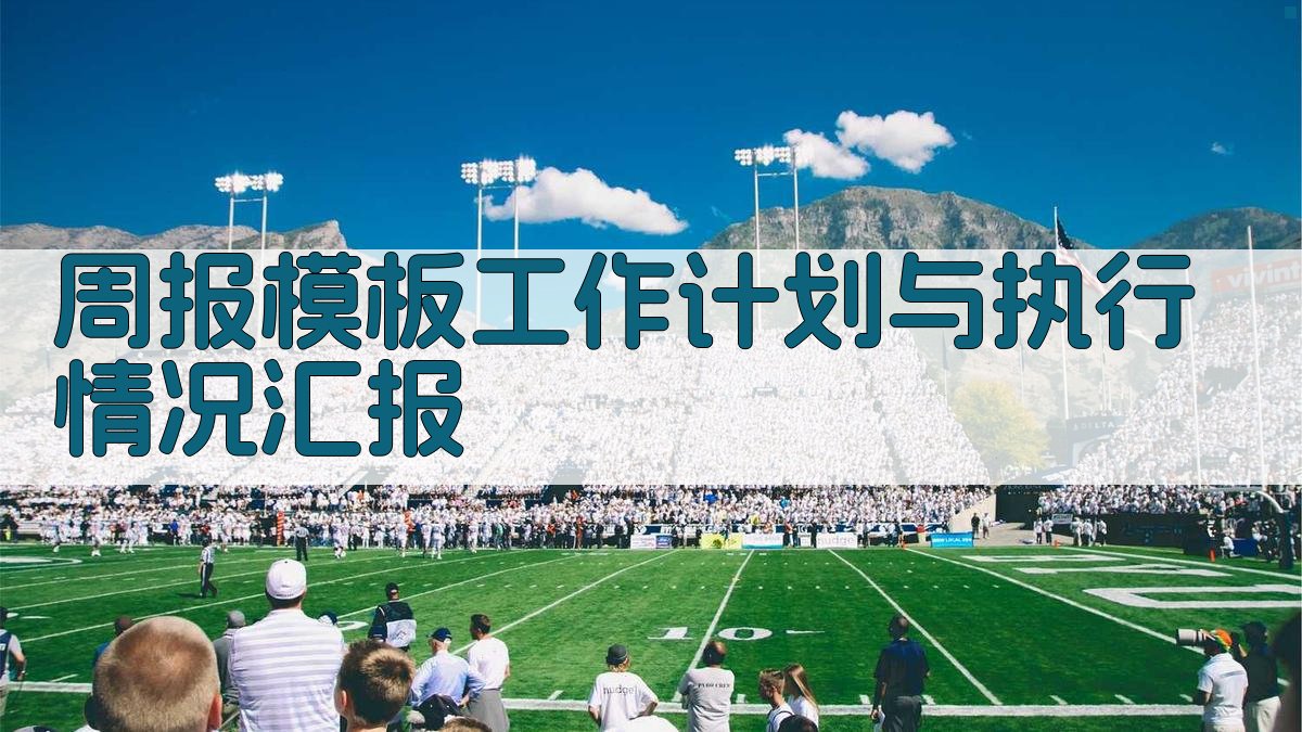周报模板：工作计划与执行情况汇报 图2