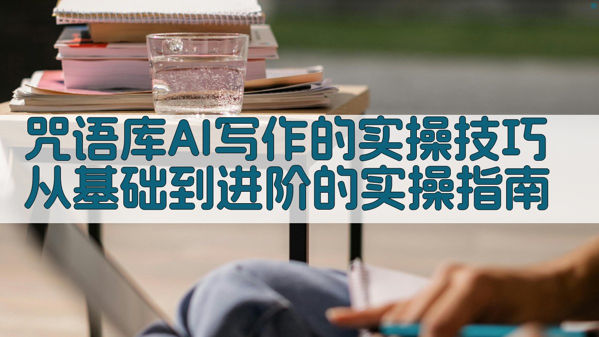 咒语库AI写作的实操技巧：从基础到进阶的实操指南 图2
