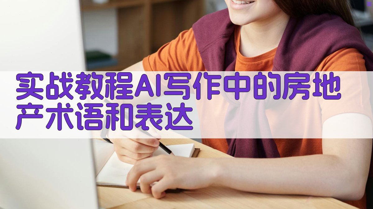 实战教程：AI写作中的房地产术语和表达 图2