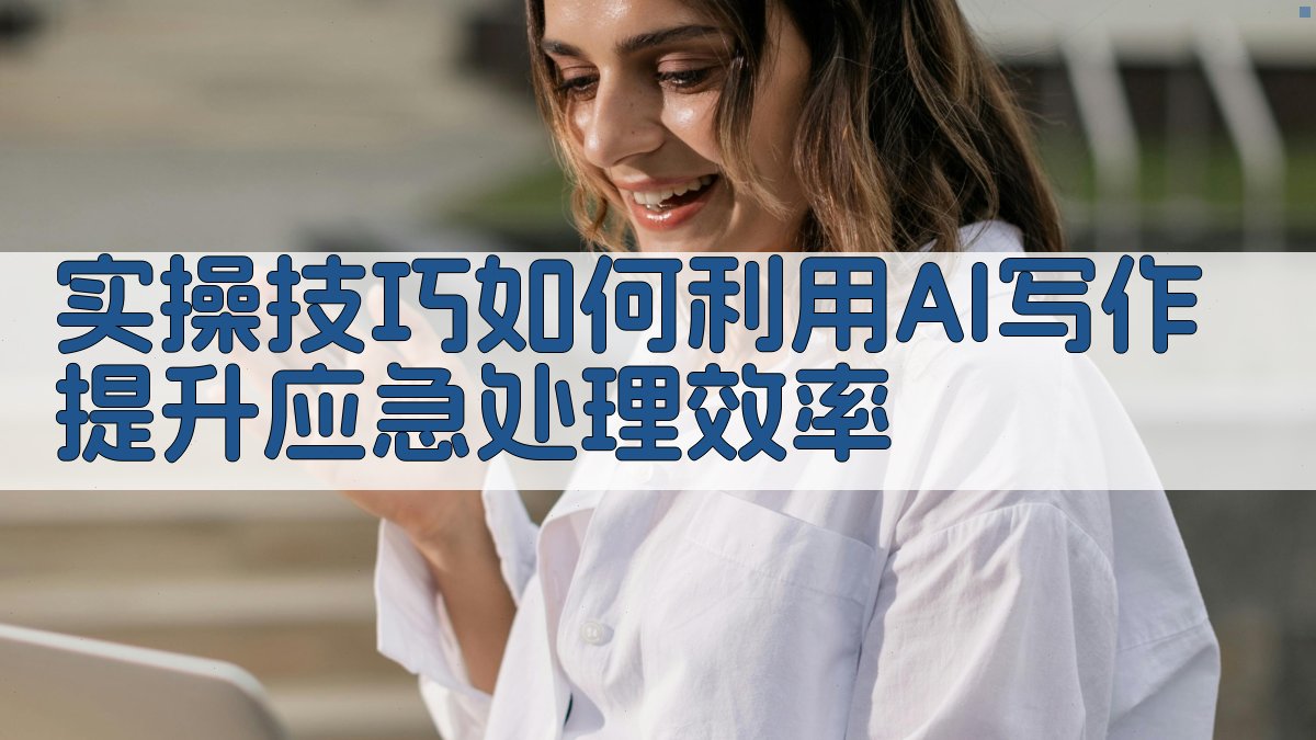 实操技巧：如何利用AI写作提升应急处理效率 图2