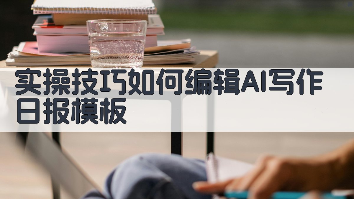 实操技巧：如何编辑AI写作日报模板 图3