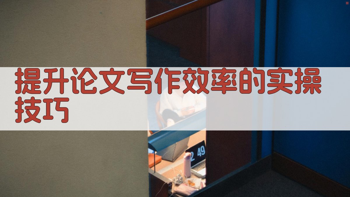 提升论文写作效率的实操技巧 图2