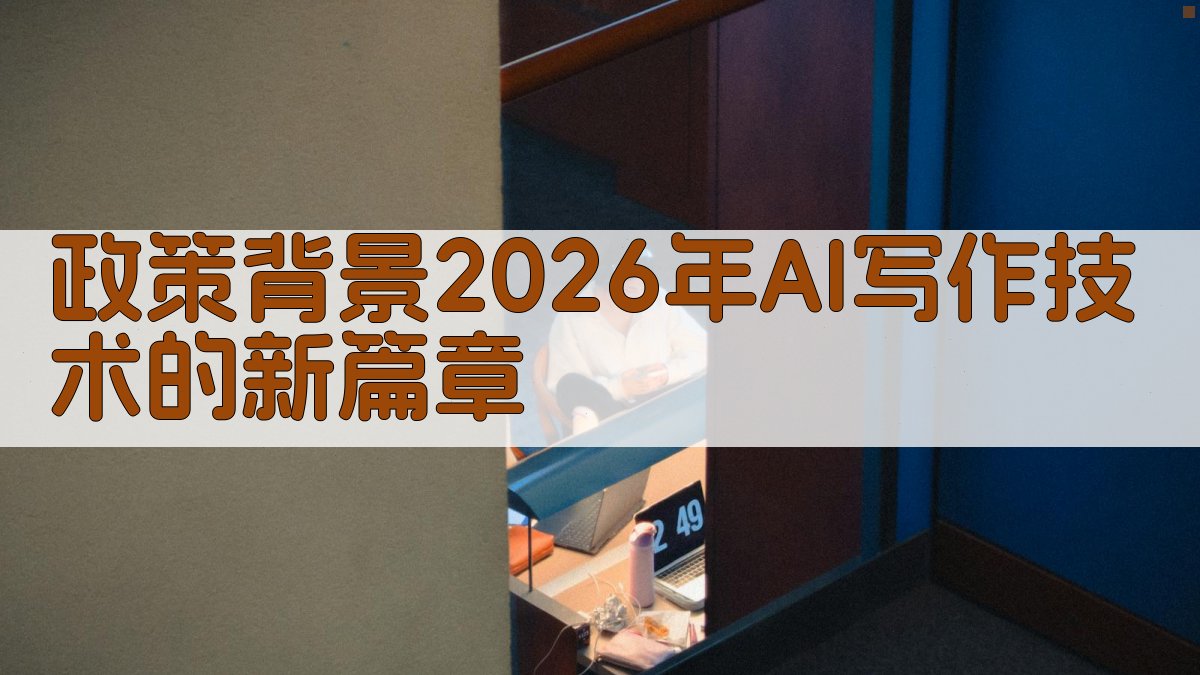 政策背景：2026年AI写作技术的新篇章 图1