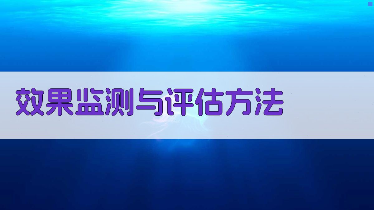 效果监测与评估方法 图4