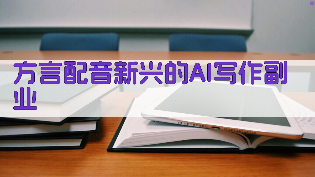 方言配音：新兴的AI写作副业 图1