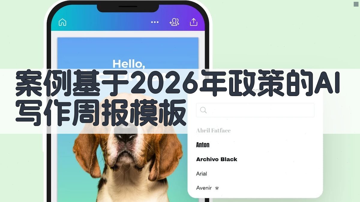 案例：基于2026年政策的AI写作周报模板 图4