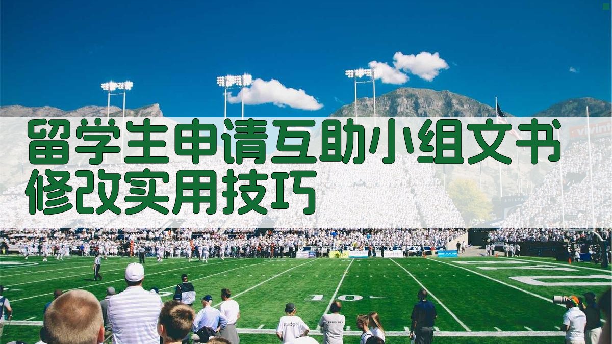 2025年留学生申请互助小组实操指南文书修改与面试辅导全攻略
