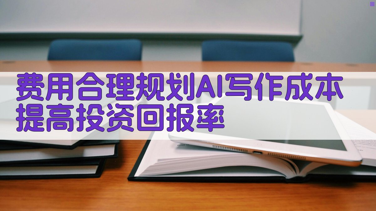 费用合理规划AI写作成本，提高投资回报率 图2