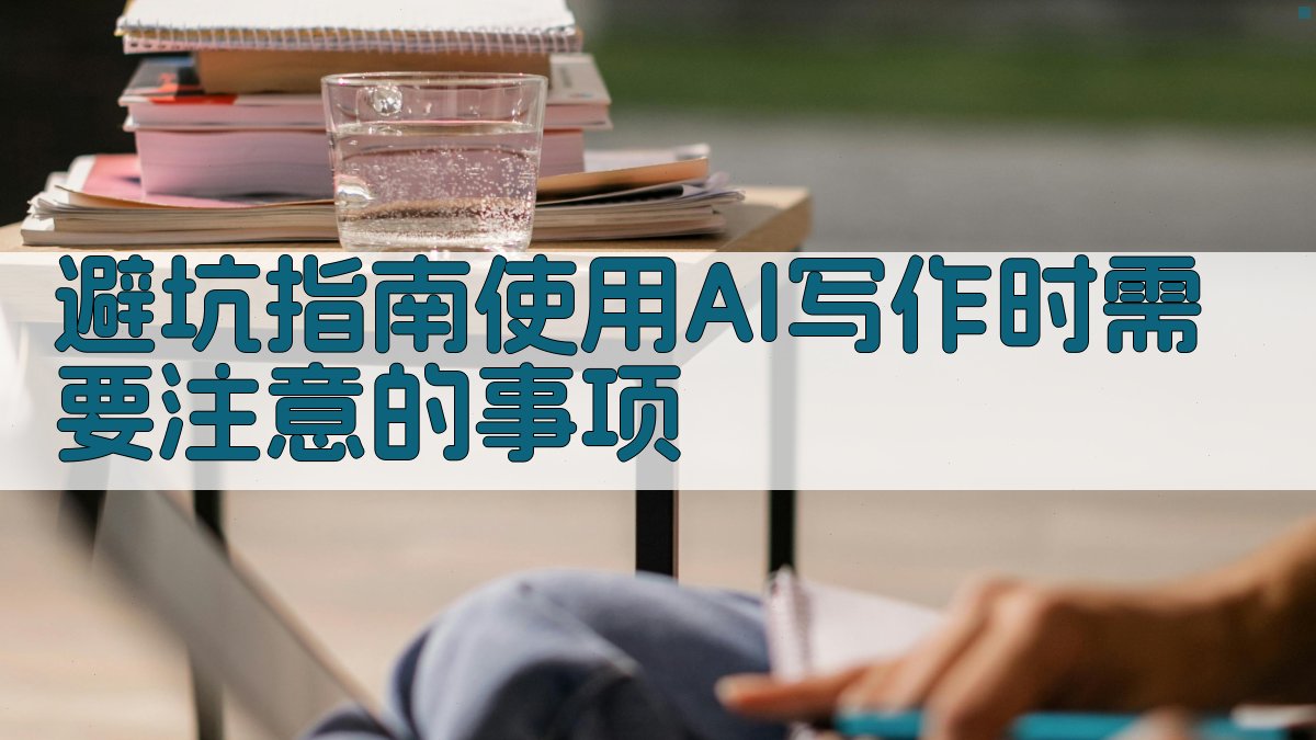 避坑指南：使用AI写作时需要注意的事项 图1