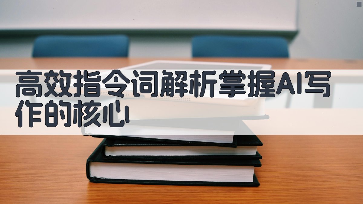 高效指令词解析掌握AI写作的核心 图1